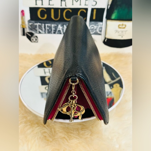 💎CHRISTIAN DIOR CAVIAR Bicolor Zippy Long Wallet w/ Dior Charm & COA - Picture 5 of 17